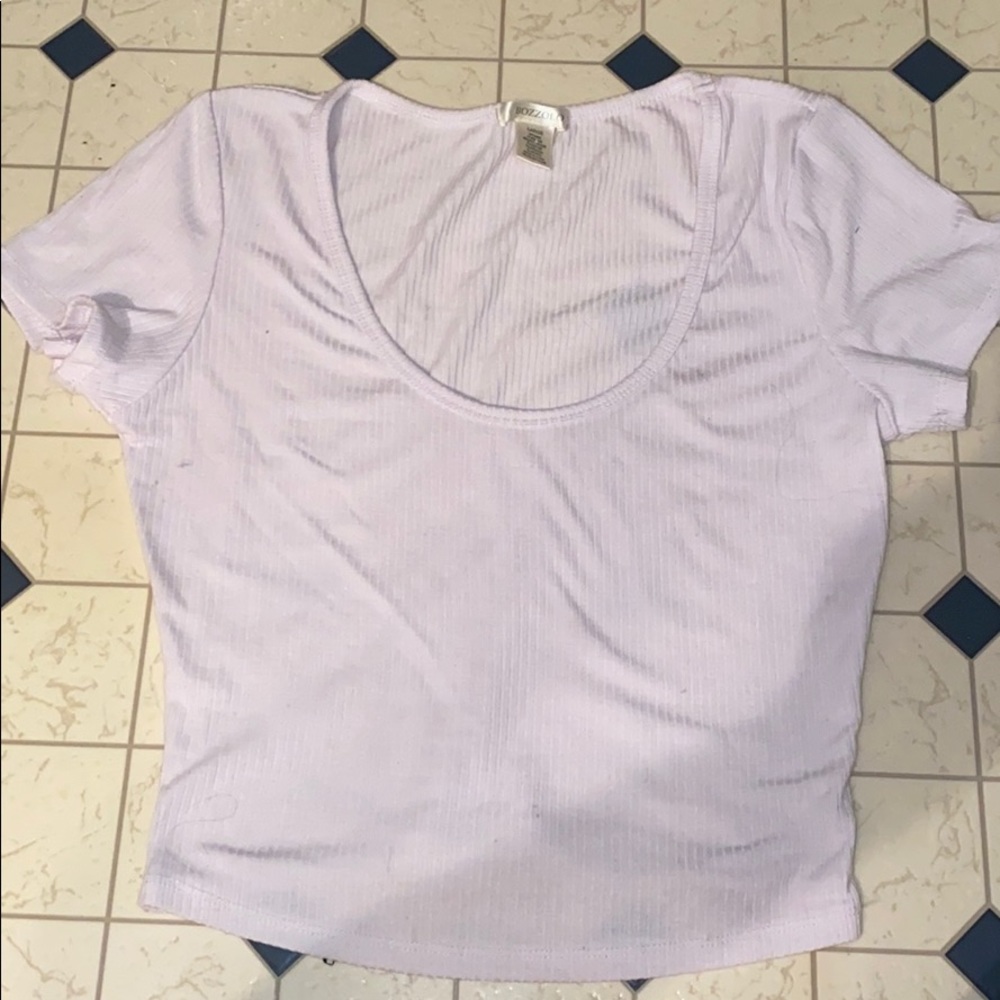 White crop top